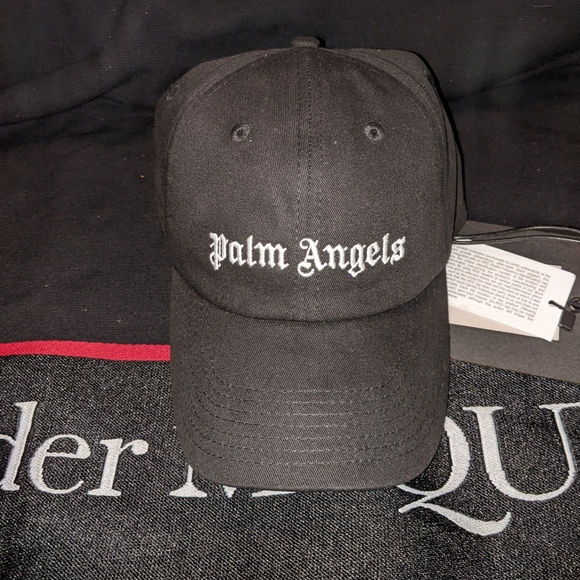 NWT Men's Black Embroidered Palms Angels Cap - Picture 6 of 6